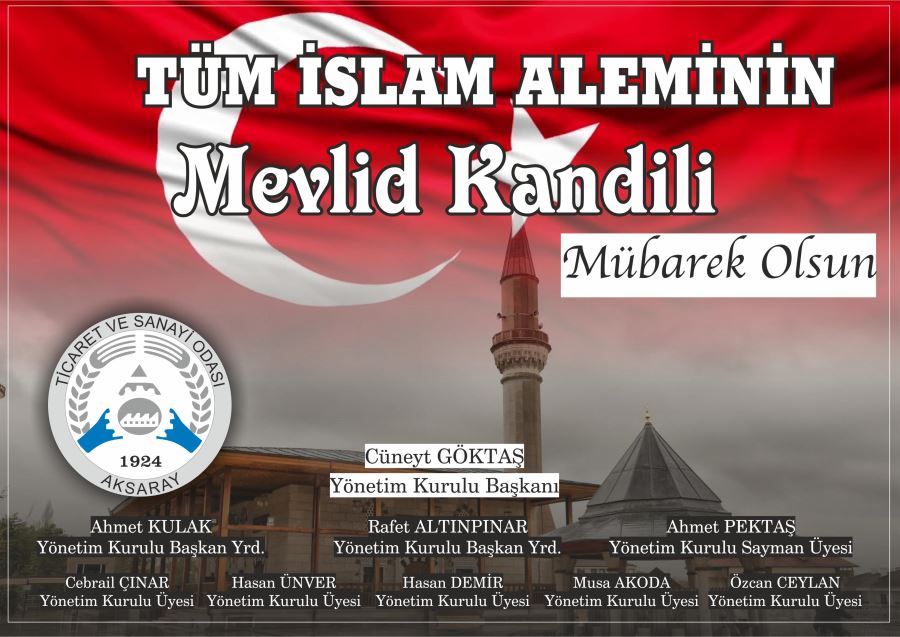ATSO KANDİL MESAJI