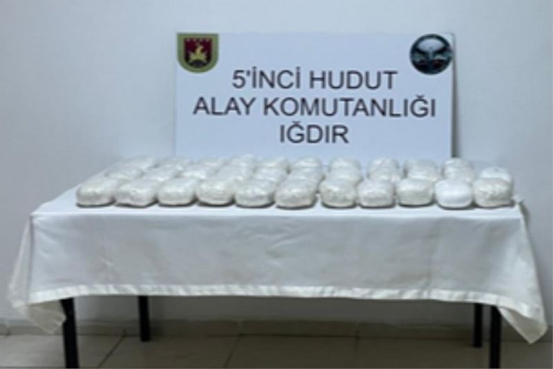 Iğdır hududunda 32 kilogram uyuşturucu madde ele geçirildi