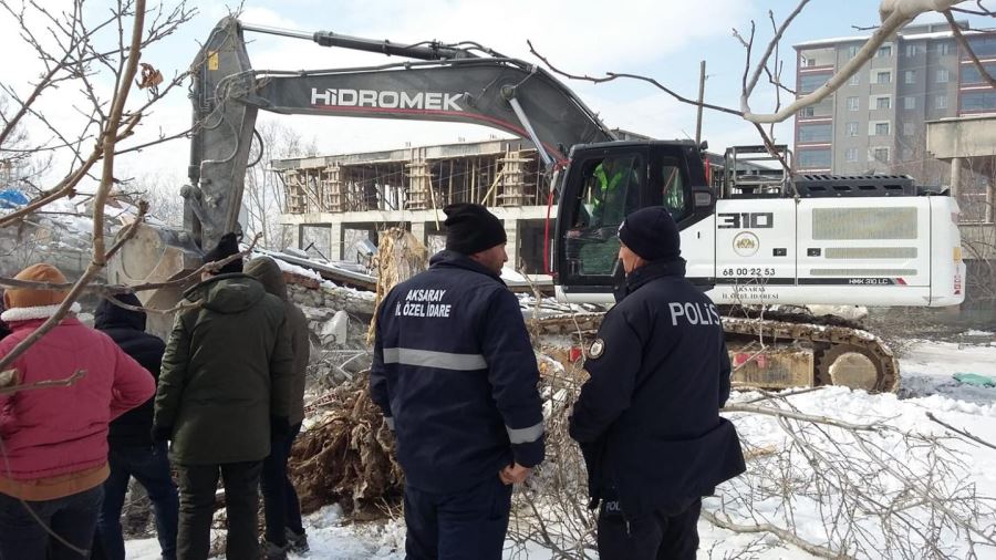 Aksaray Özel İdaresi ekipleri görev başında