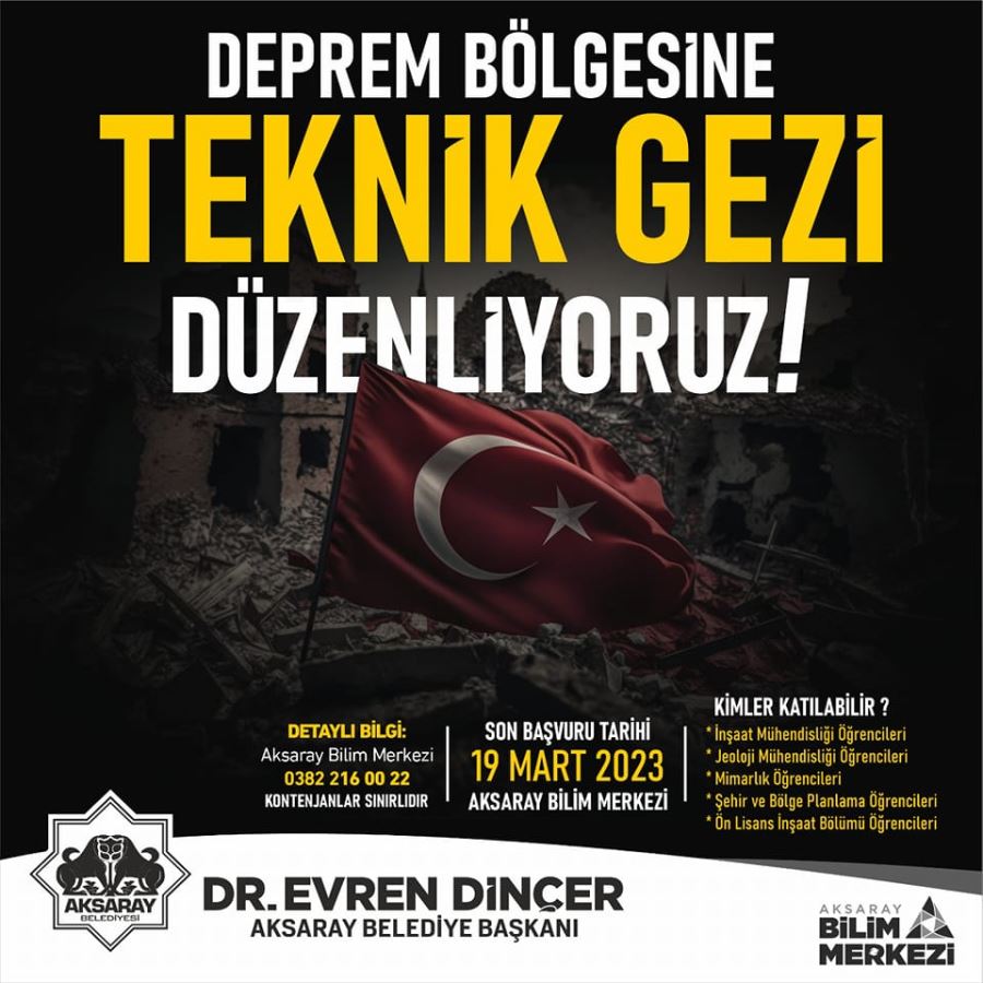 AKSARAY BELEDİYESİNDEN ÜNİVERSİTE ÖĞRENCİLERİ İÇİN FARKINDALIK GEZİSİ