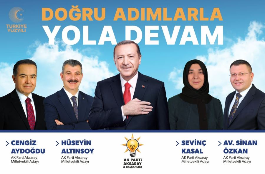 1 OY CUMHURBAŞKANIMIZ RECEP TAYYİP ERDOĞAN’A BİR OY AK PARTİYE