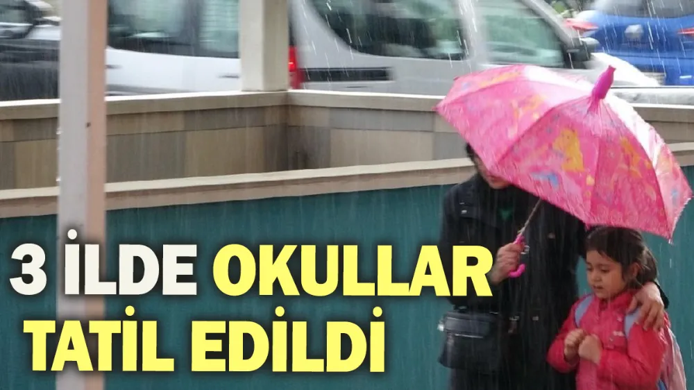 3 ilde okullar tatil edildi