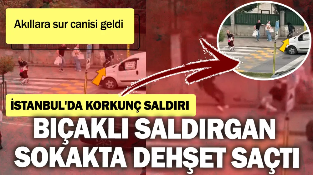 Bıçaklı saldırgan sokakta dehşet saçtı