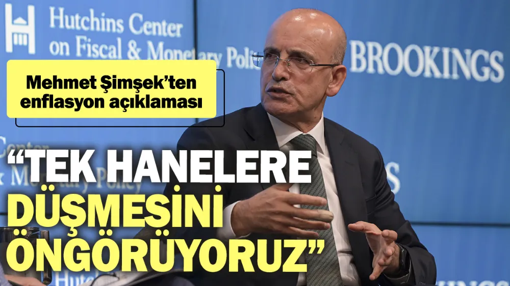 Mehmet Şimşek’ten enflasyon açıklaması