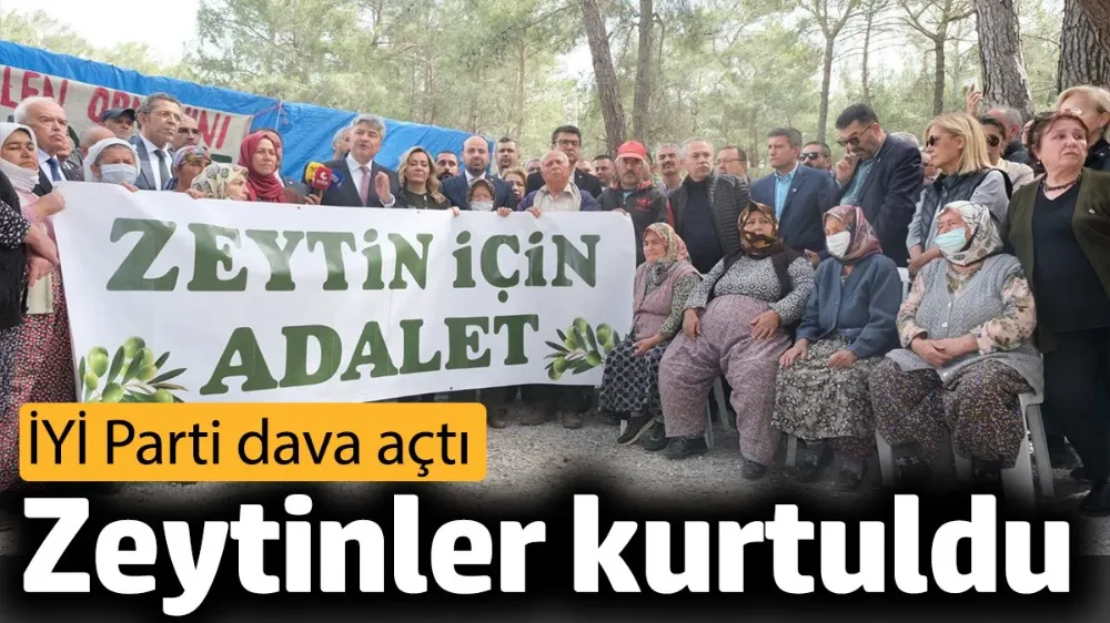 İYİ Parti dava açtı. Zeytinler kurtuldu