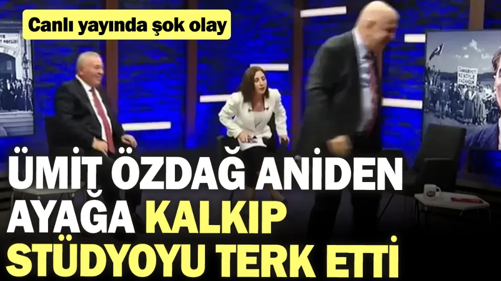 Canlı yayında şok olay...