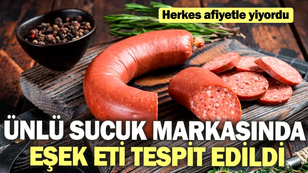 Ünlü sucuk markasında at ve eşek eti tespit edildi! 