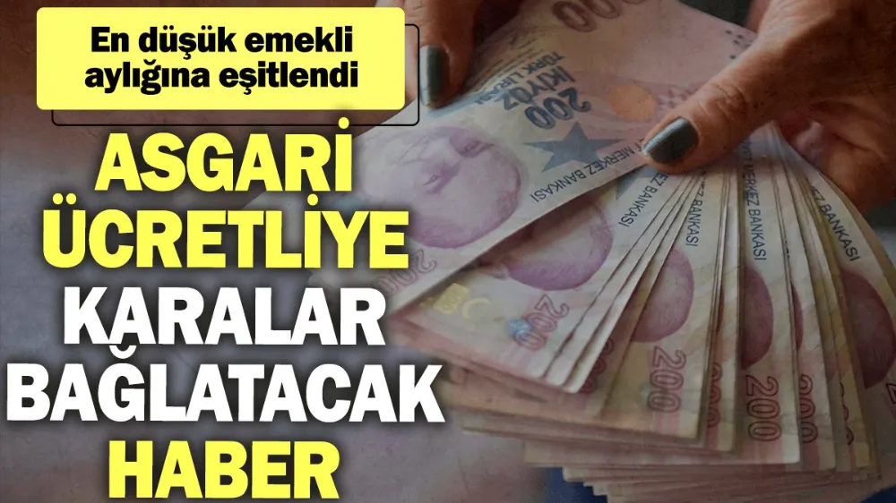 Asgari ücretliye karalar bağlatacak haber