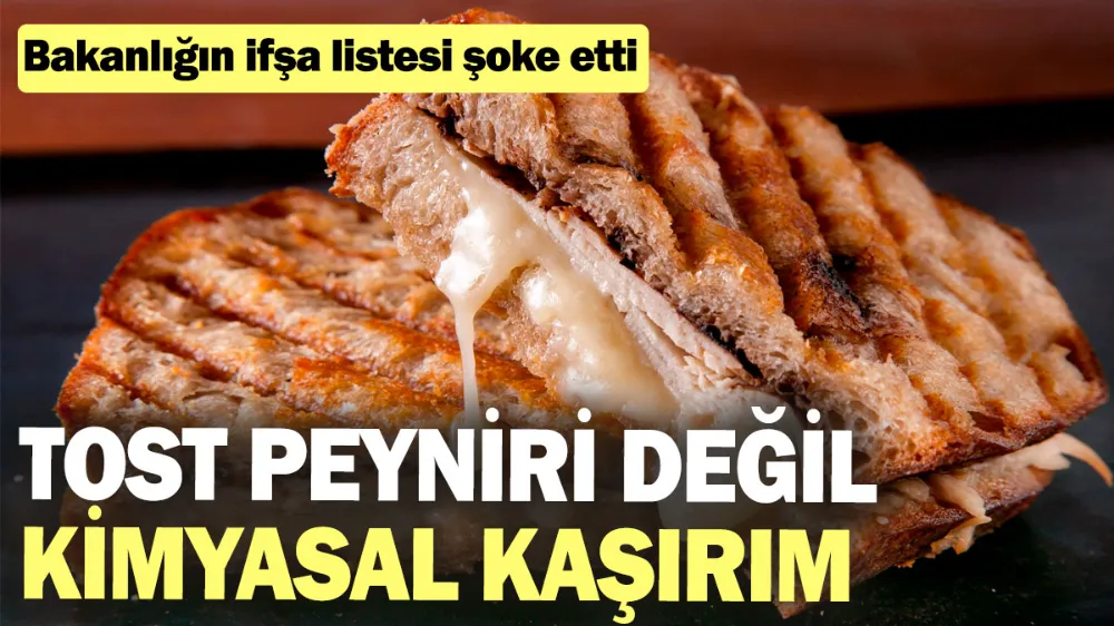 Tost peyniri değil kimyasal kaşırım !