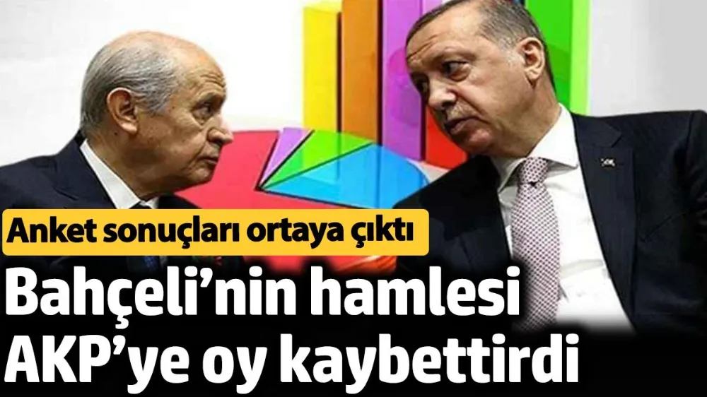 Bahçeli’nin hamlesi AKP’ye oy kaybettirdi. 