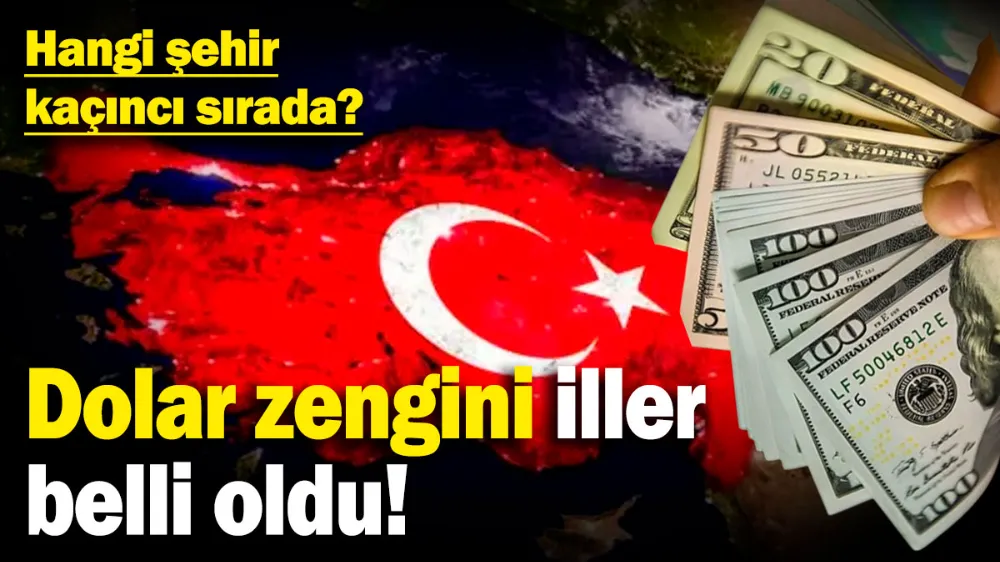 Dolar zengini iller belli oldu! 