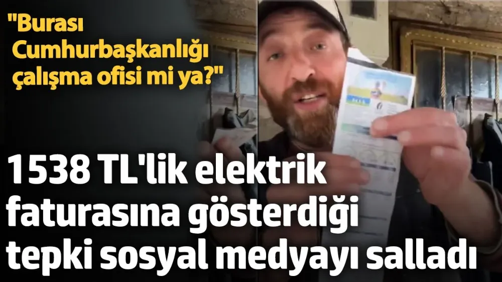 Karadenizli vatandaşın elektrik faturasına tepkisi sosyal medyada gündem oldu