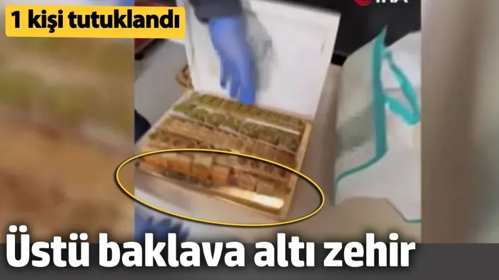 Üstü baklava altı zehir. 1 kişi tutuklandı