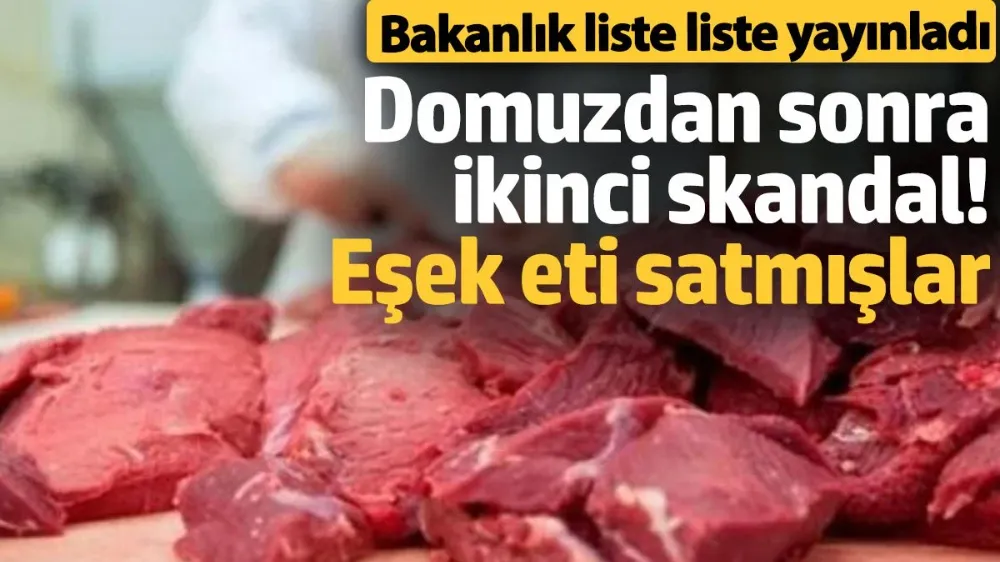 Domuz etinden sonra ikinci skandal!