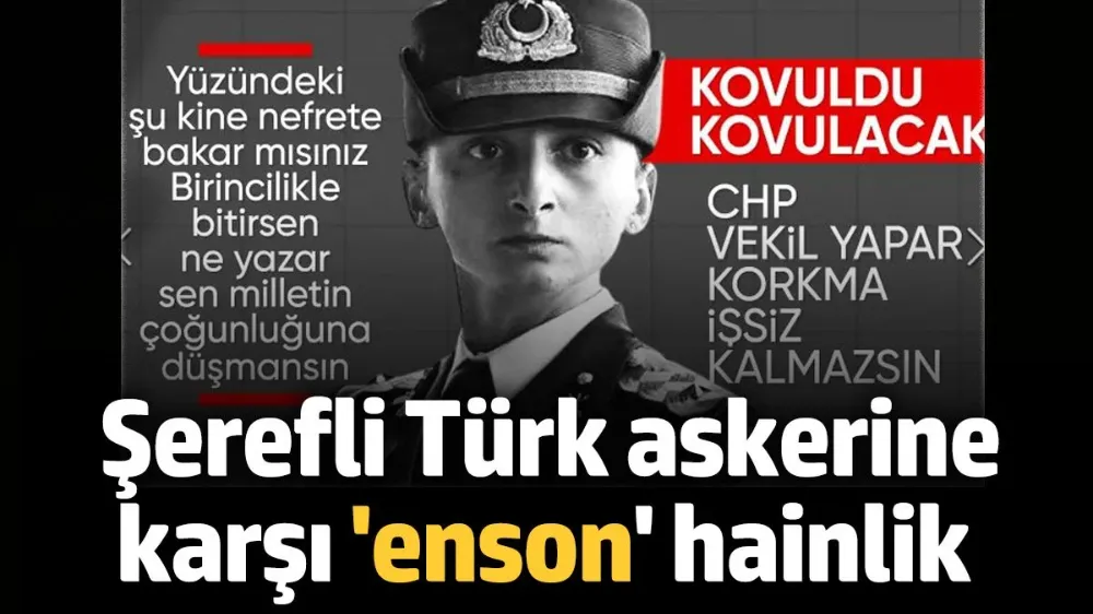 Şerefli Türk askerine karşı enson hainlik