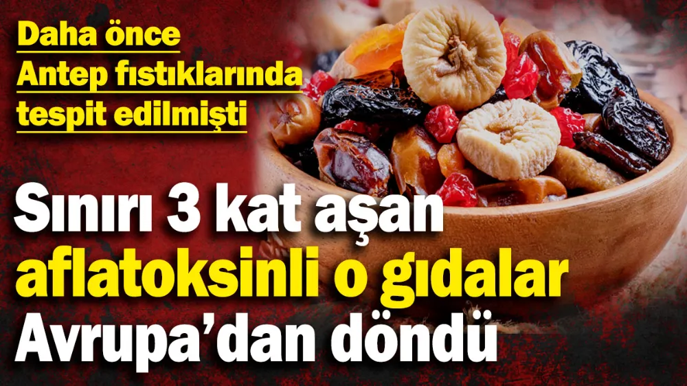 Sınırı 3 kat aşan aflatoksinli o gıdalar Avrupa’dan döndü! 