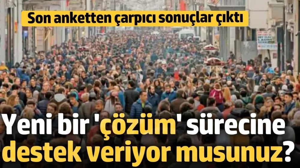 Yeni çözüm sürecine destek veriyor musunuz? 