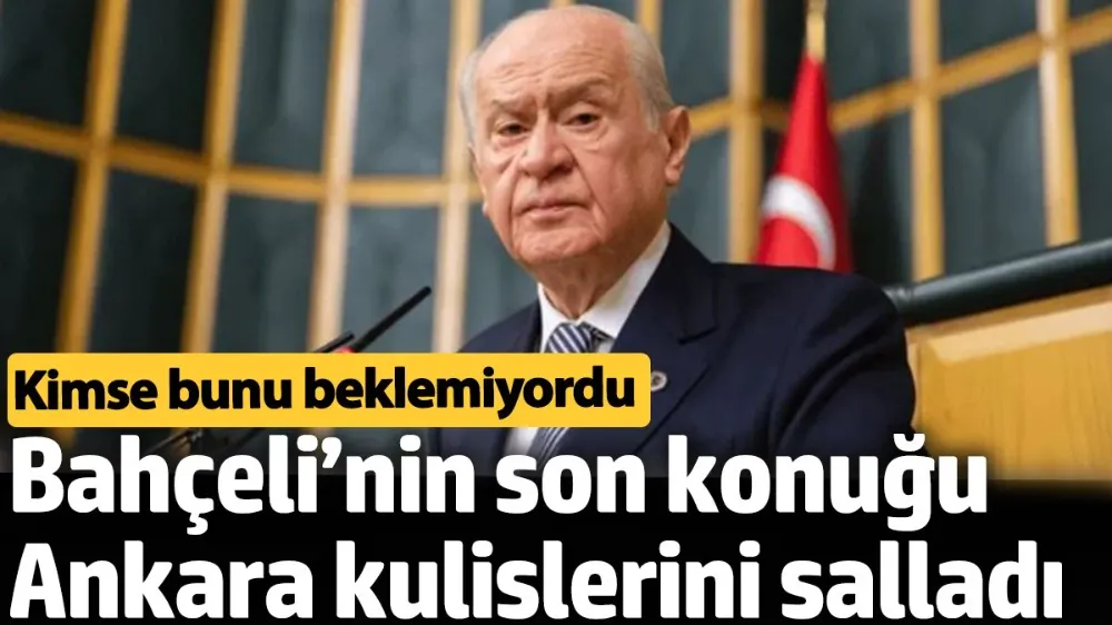 Bahçeli’nin son konuğu Ankara kulislerini salladı. 