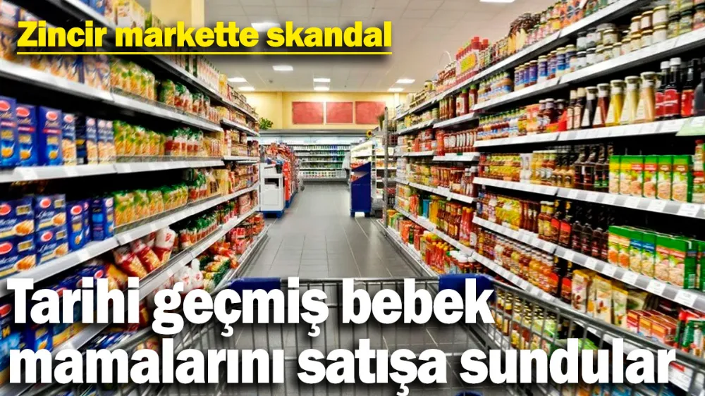 Zincir markette skandal !