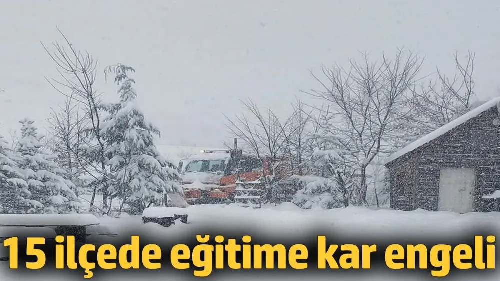 Ordu’nun 15 ilçesinde eğitime kar engeli