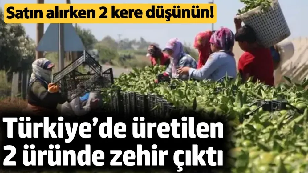 Türkiye’de üretilen 2 üründe zehir çıktı. 