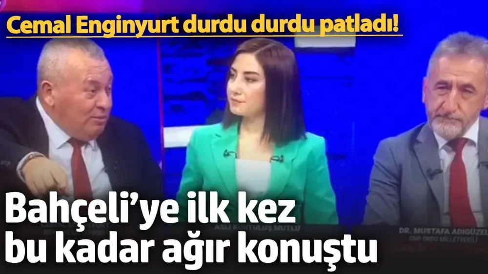 Cemal Enginyurt durdu durdu patladı! 