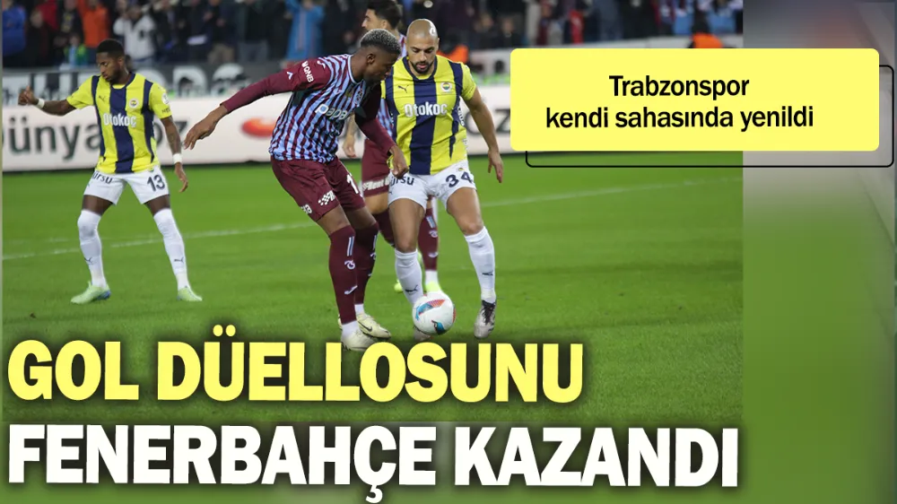 Trabzonspor kendi sahasında yenildi