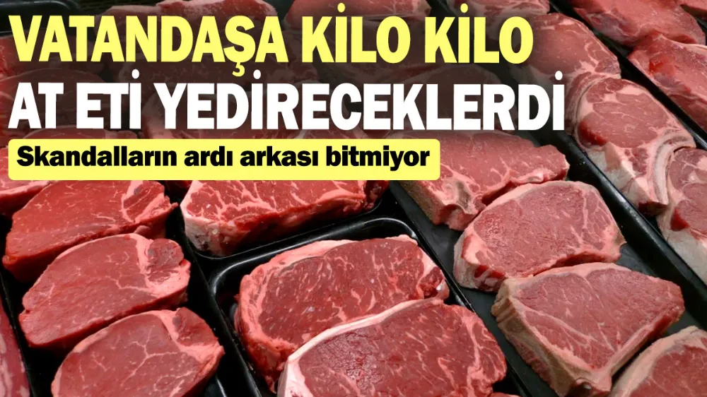 Vatandaşa kilo kilo at eti yedireceklerdi