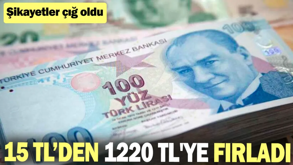 15 TL’den 1220 TL