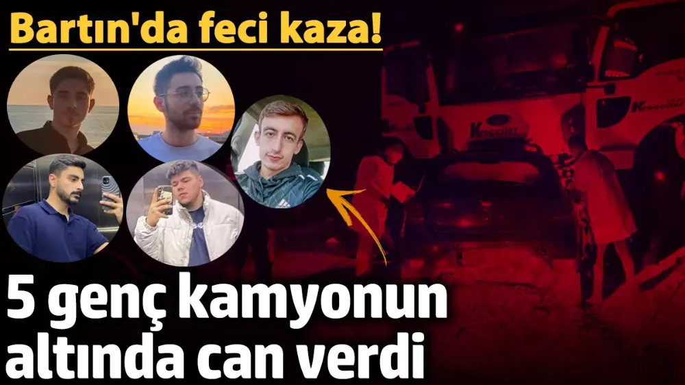 Otomobil kamyonun altına girdi! 5 kişi can verdi