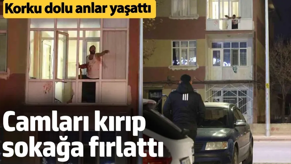 Konya’da bunalıma giren kişi korku dolu anlar yaşattı