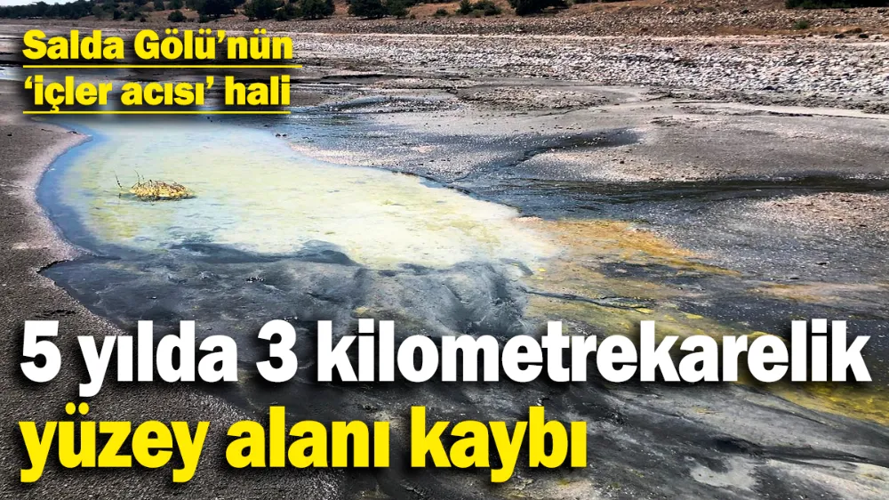 5 yılda 3 kilometrekarelik yüzey alanı kaybı!