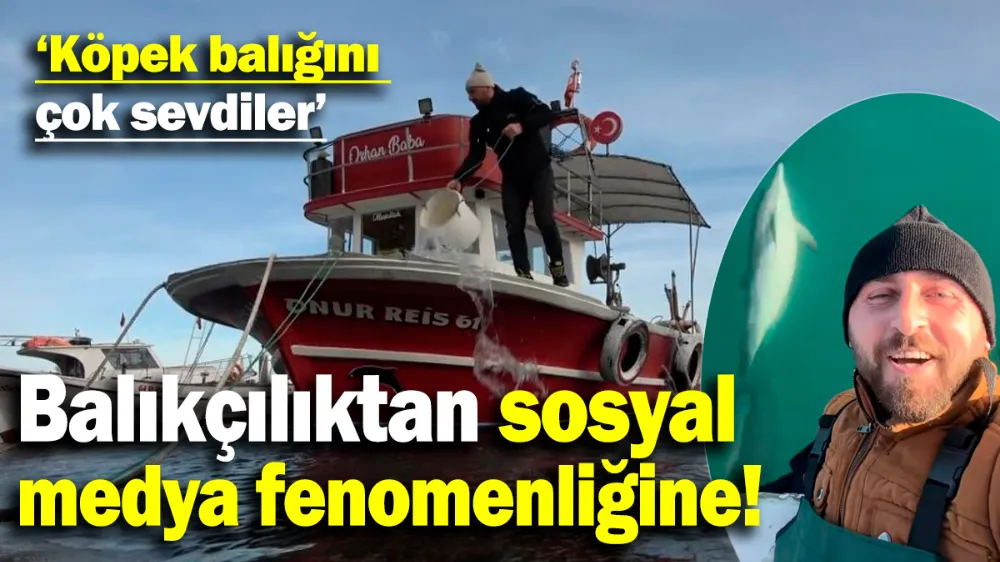 Trabzonlu balıkçıya sosyal medyada beğeni yağıyor!