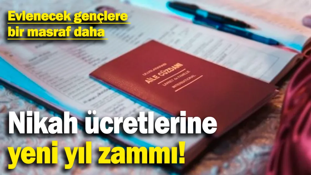 Nikah ücretlerine zam kapıda