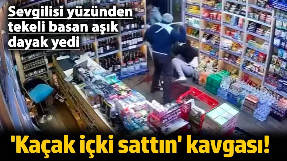 Sevgilisi yüzünden tekeli basan aşık dayak yedi