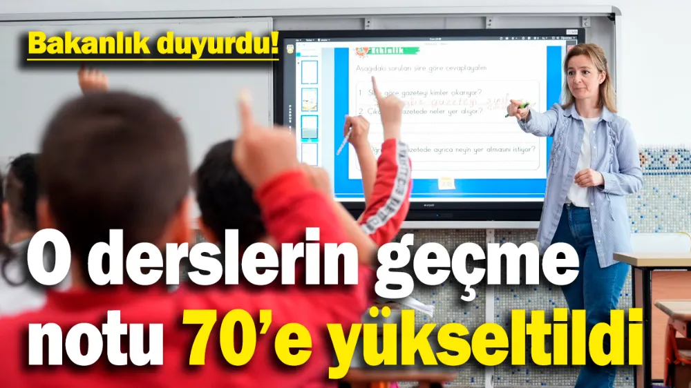 Bu derslerde geçme notu 70’e yükseltildi