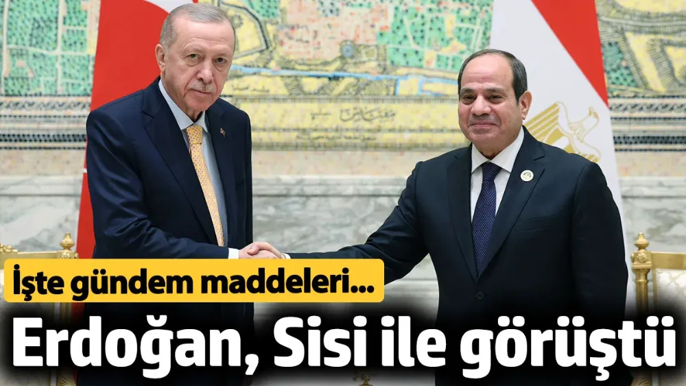 Cumhurbaşkanı Erdoğan, Sisi ile görüştü! 