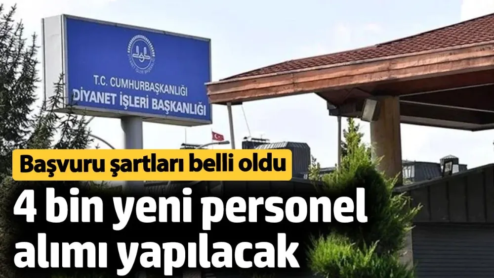 Diyanet İşleri Başkanlığı 4 bin personel alımı yapacak