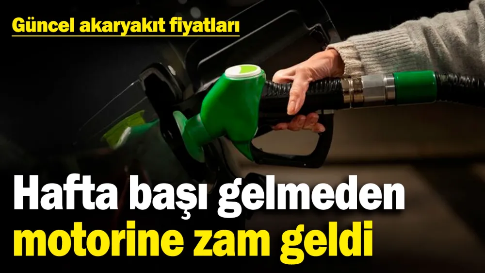 Hafta başı gelmeden motorine zam geldi! 