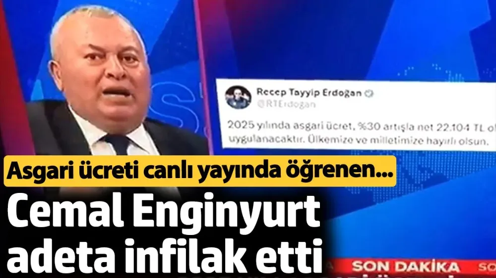 Cemal Enginyurt canlı yayında asgari ücreti duyunca adeta infilak etti