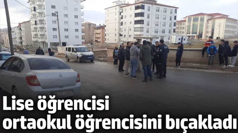 Lise öğrencisi ortaokul öğrencisini bıçakladı