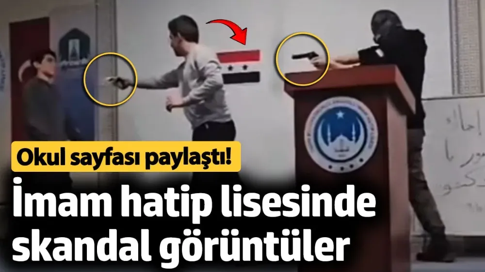 İmam hatip lisesinde skandal görüntüler! 