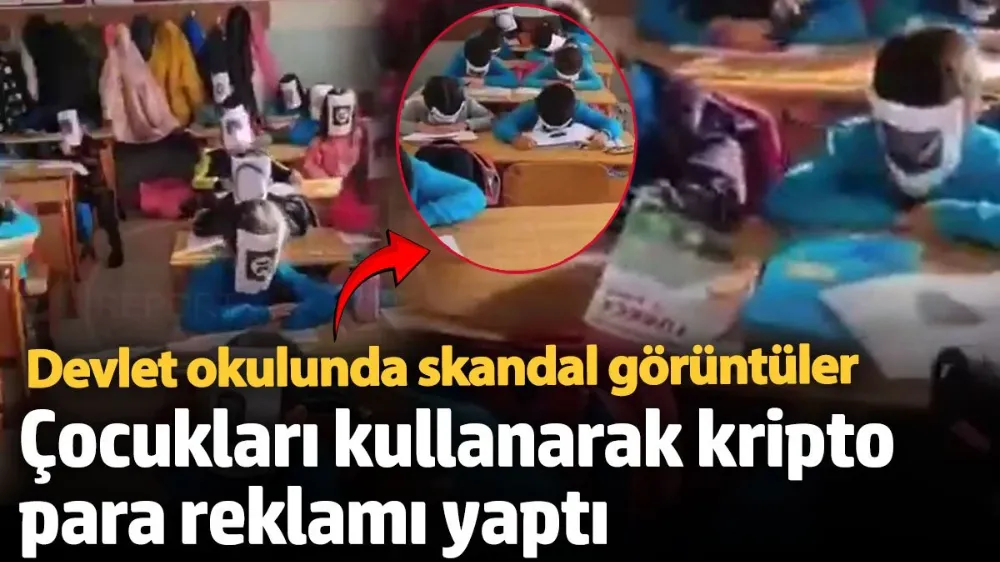 Devlet okulunda skandal görüntüler! 