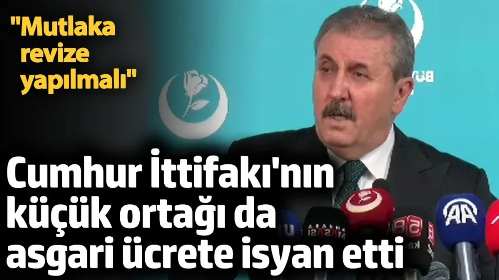 Destici: Asgari ücrete mutlaka ama mutlaka revize yapılmalı