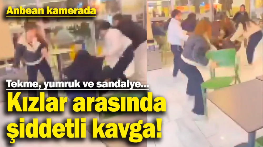 Kızlar arasında şiddetli kavga!