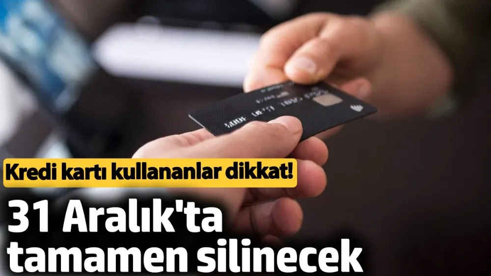 Kredi kartı kullananlar dikkat! Uyarı geldi