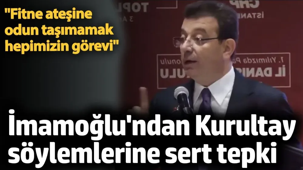 İBB Başkanı Ekrem İmamoğlu