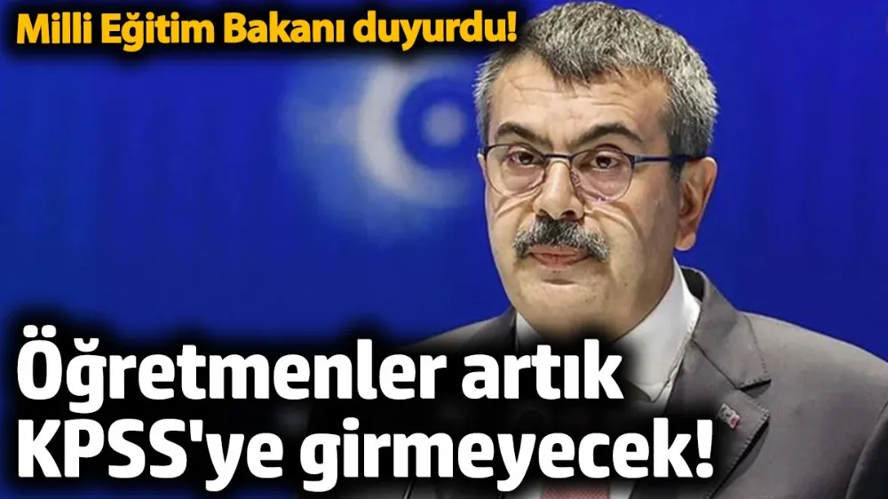 Öğretmenler artık KPSS