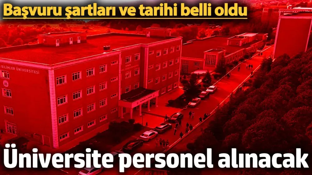 Sakarya Uygulamalı Bilimler Üniversitesi 6 akademik personel alacak. 