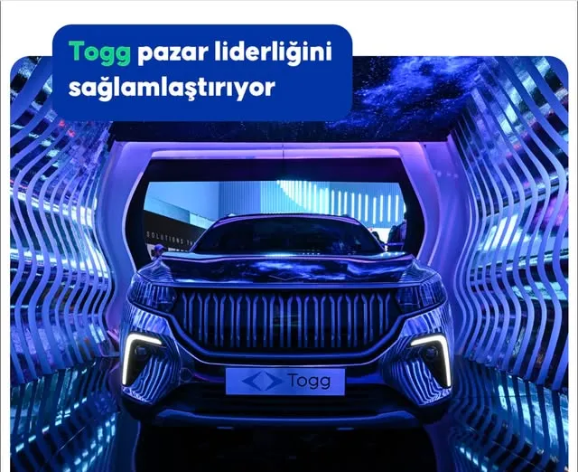 Togg, Türkiye Elektrikli Otomobil Pazarındaki Liderliğini Kasım Ayında da Sürdürdü